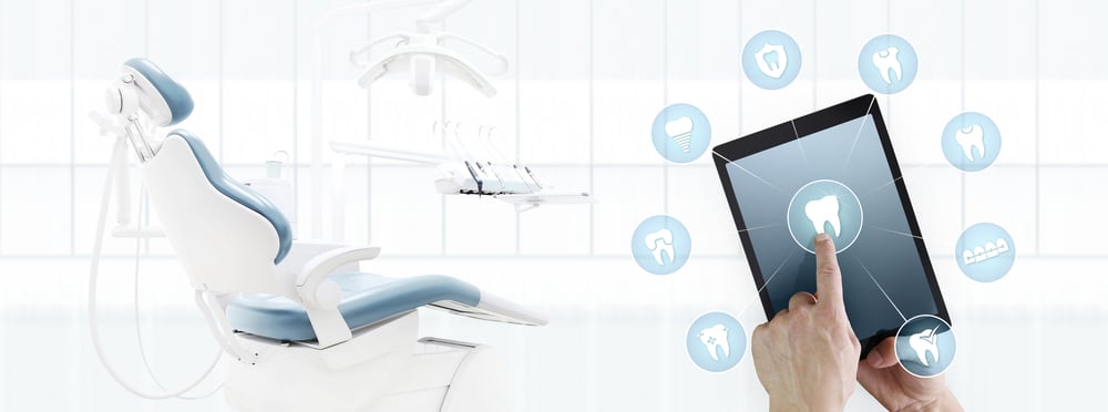 Dentist,Hand,Touch,Digital,Tablet,Screen,Teeth,Icons,And,Symbols