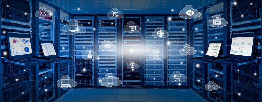 Internet,Data,Center,Room,With,Server,And,Networking,Device,On
