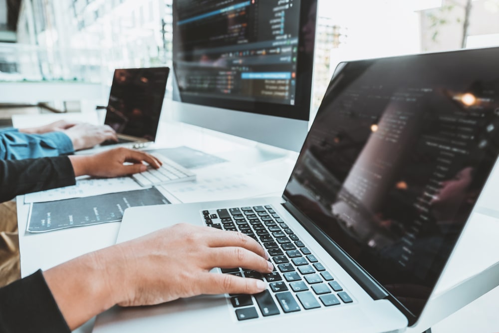 Developing,Programmer,Team,Development,Website,Design,And,Coding,Technologies,Working