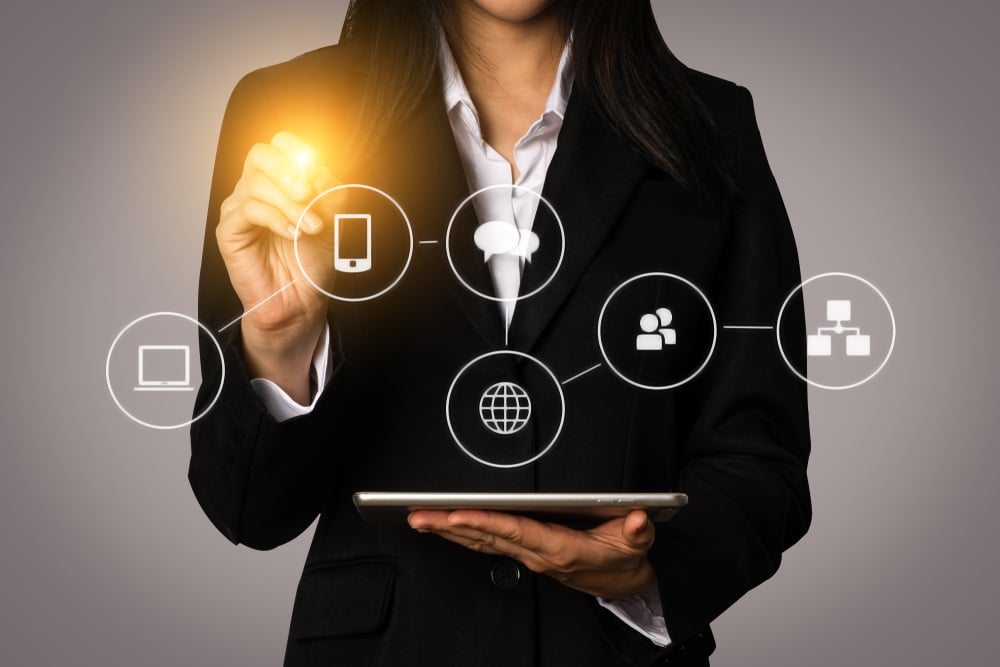 Digital,Marketing,Media,In,Virtual,Icon,Globe,Shape,Business,Open