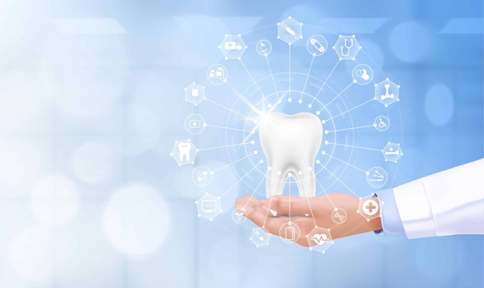 Medical,Examination,Healthy,Teeth.,Icon,Medical,Network,Connection,With,Modern